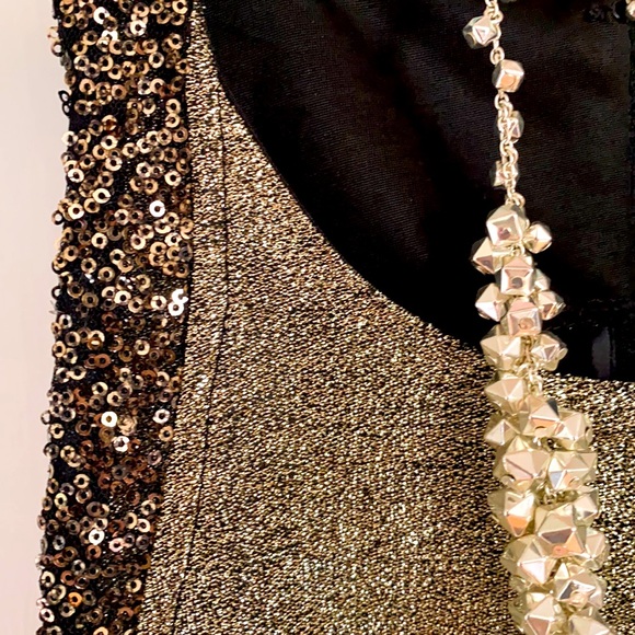 Forever 21 US size S silvery gold party dress - Picture 2 of 6